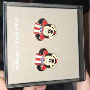 Disney Baublebar 4th Of July Mickey Mouse Earrings